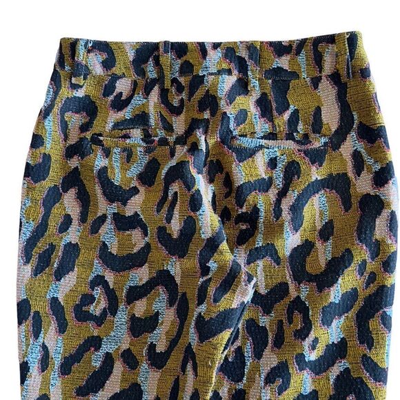 Anthropologie 34N 118W Leopard Trousers Animal Print Pants size 4 - Picture 5 of 16